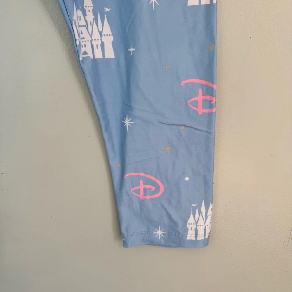 Disney Parks Light Blue Leggings Women’s 1X | Disneycore Cozy Magic - Picture 4 of 9